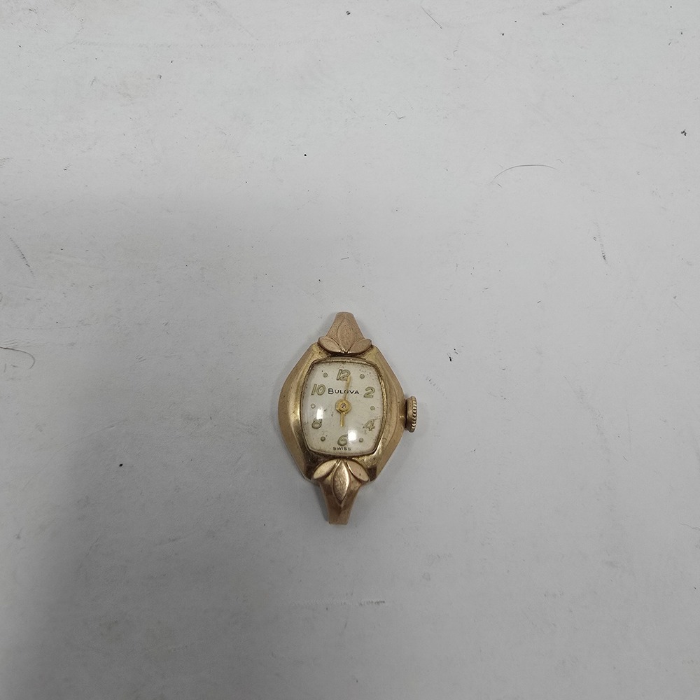 Vintage Bulova L9 10K RGP Bezel Stainless Steel Back Manual Wind Watch U478706